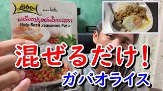 超簡単！ガパオライスをタイで買ってきたペーストを使って作ってみた ～のぶ飯 #3 ~あーる・てぃー・しーブイログ