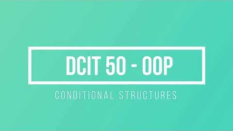 Conditional Structure Part 1 | Java Programming | DCIT 50 | If Statement | Tagalog