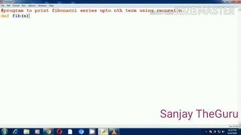 Program to print Fibonacci Series in Python using recursion. | Class XII