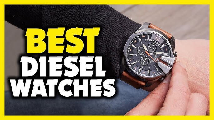 DIESEL Watch Mega Chief Chronograph Stainless Steel DZ4636 - YouTube