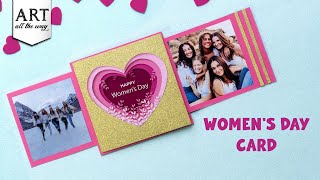 Women's Day Card | Women's Day Greeting Card | How to Make women's Day Card | Women's Day Card Ideas