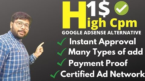 High CPM Google Adsense Alternative | Best high CPM Google adsense alternative