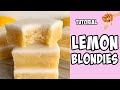 Lemon Blondies! Recipe tutorial #Shorts