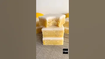 Lemon Blondies! Recipe tutorial #Shorts