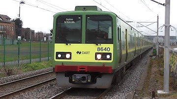 Irish Rail 8520 Class Dart Train Number 8640 - Booterstown, Dublin