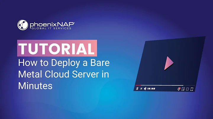 [TUTORIAL] How to Deploy a Bare Metal Cloud  Server in Minutes