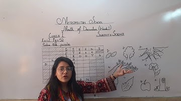 Metropolitan School Dec Week 1 Class 1 Science Lesson