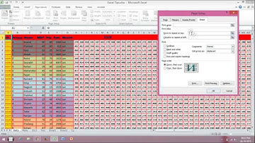 Repeat Rows and Columns as Titles on Every Printed Pages in Excel