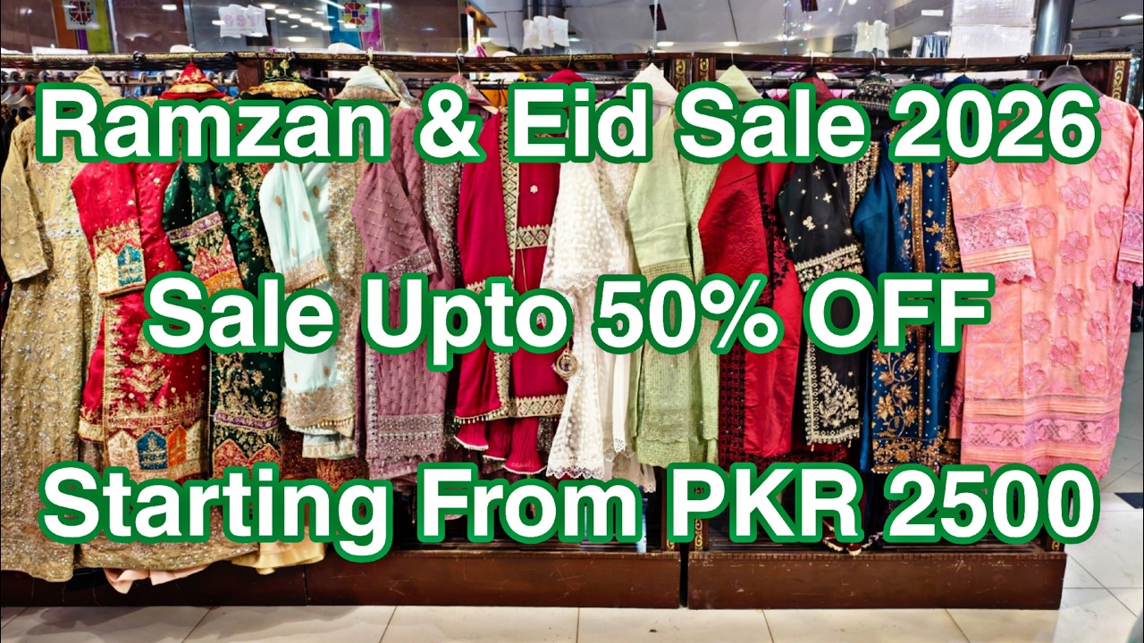 Ramzan & Eid Sale 🌙 Flat 50%OFF🥳 at Millennium Mall | Semi Formal, Fancy Partywear & Wedding Dresses