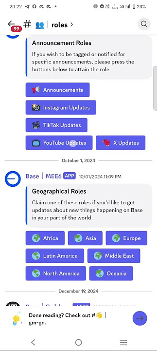 Base Airdrop and claim all roles in Discord