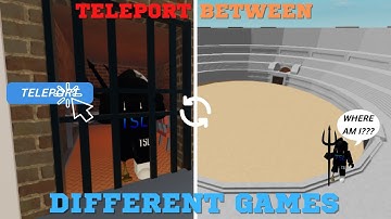 TELEPORT between ROBLOX GAMES (and Places) | ROBLOX SCRIPTING