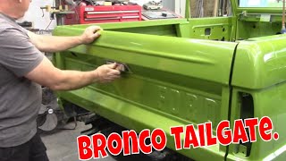 19661977 Bronco tailgate install. and tips. Bronco part 12.