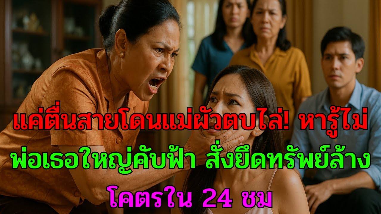 แค่ตื่นสายโดนแม่ผัวตบไล่! หารู้ไม่พ่อเธอใหญ่คับฟ้า สั่งยึดทรัพย์ล้างโคตรใน 24 ชม