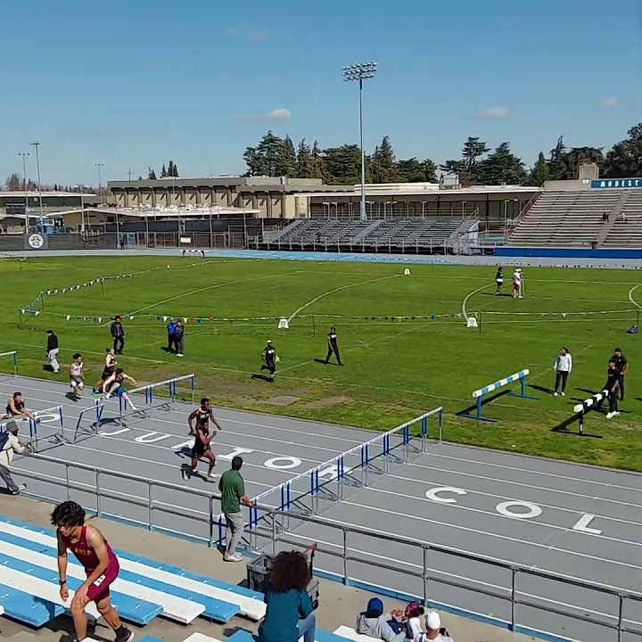 Delta College T&F Men 110 High Hurdles Heat 1 Jack Albiani