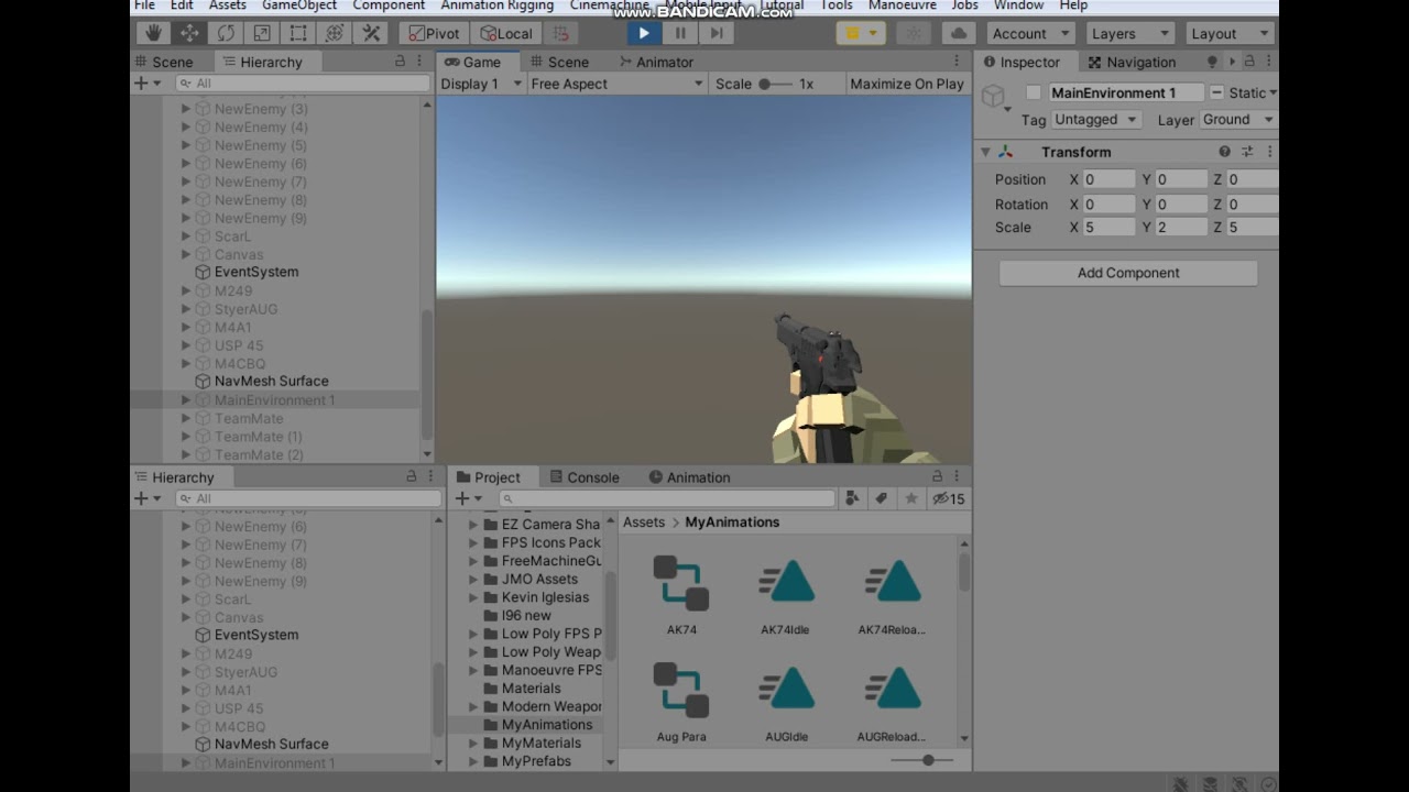 My First Handgun Reload Animation in Unity - YouTube