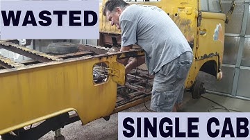 SUPER RUSTED OUT VW single cab exposing crusted frame