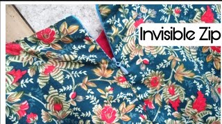 INVISIBLE ZIPPER/ how to sew invisible zip invisiblezip