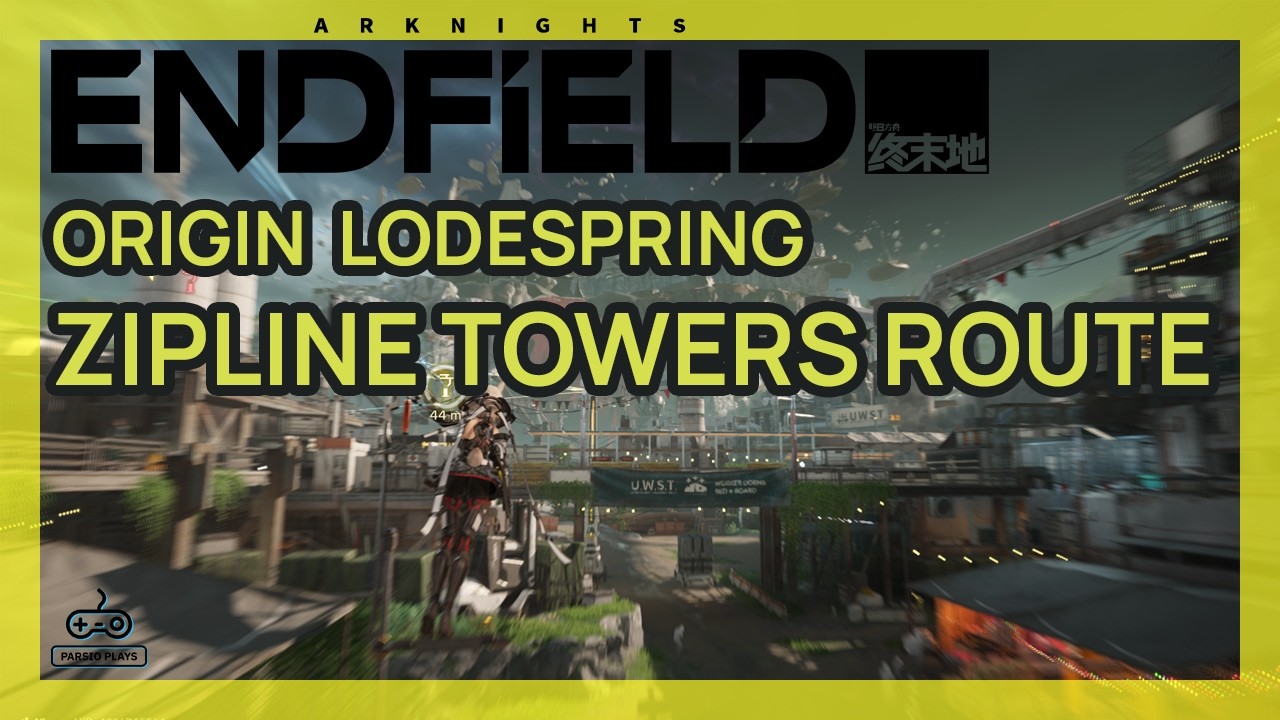 Origin Lodespring Zipline Towers Route - Rare Nodes, Depot, & Recycling Station [Arknights Endfield]