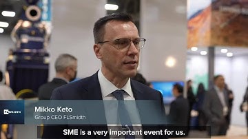 FLSmidth Group CEO Mikko Keto at MINEXCHANGE 2022 SME Annual Conference & Expo