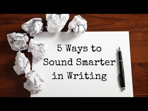 how to make a essay sound smart