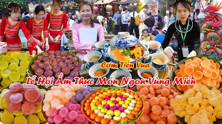 Tưng bừng lễ hội ẩm thực lớn chưa từng thấy 400 món ngon ba miền hội tụ khu du lịch Văn Thánh