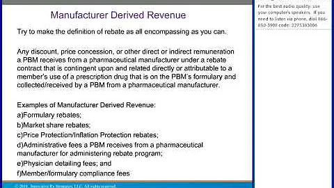 The "Magical Mystery Tour" of Prescription Drug Rebates