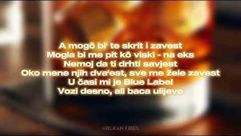Nikolija - Viski feat. Inas (Lyrics Video by Blkan Vibes | Album Lavina)