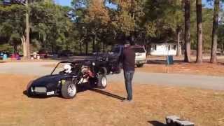 Tie Down Engineering's 1696LB LS3/525HP Exocet (Exomotive XP5) First Shakedown Pit Exit Roebling