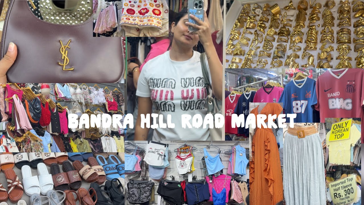 Видеоблог о рынке на Бандра Хилл Роуд | Уличные покупки и доступные находки 🛍️