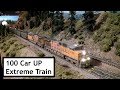 100 Car Union Pacific Coal Train at Extreme Trains November 2018