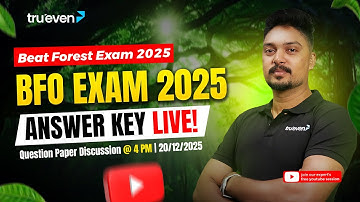 BFO Exam 2025 Answer Key LIVE | Question Paper Discussion | TruevenApp