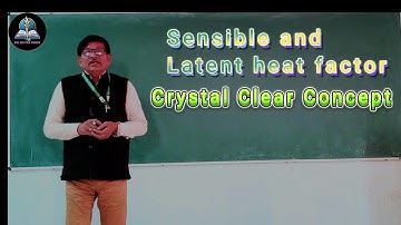 Sensible load, latent load and sensible heat factor in air conditioning#mechanical #airconditioning