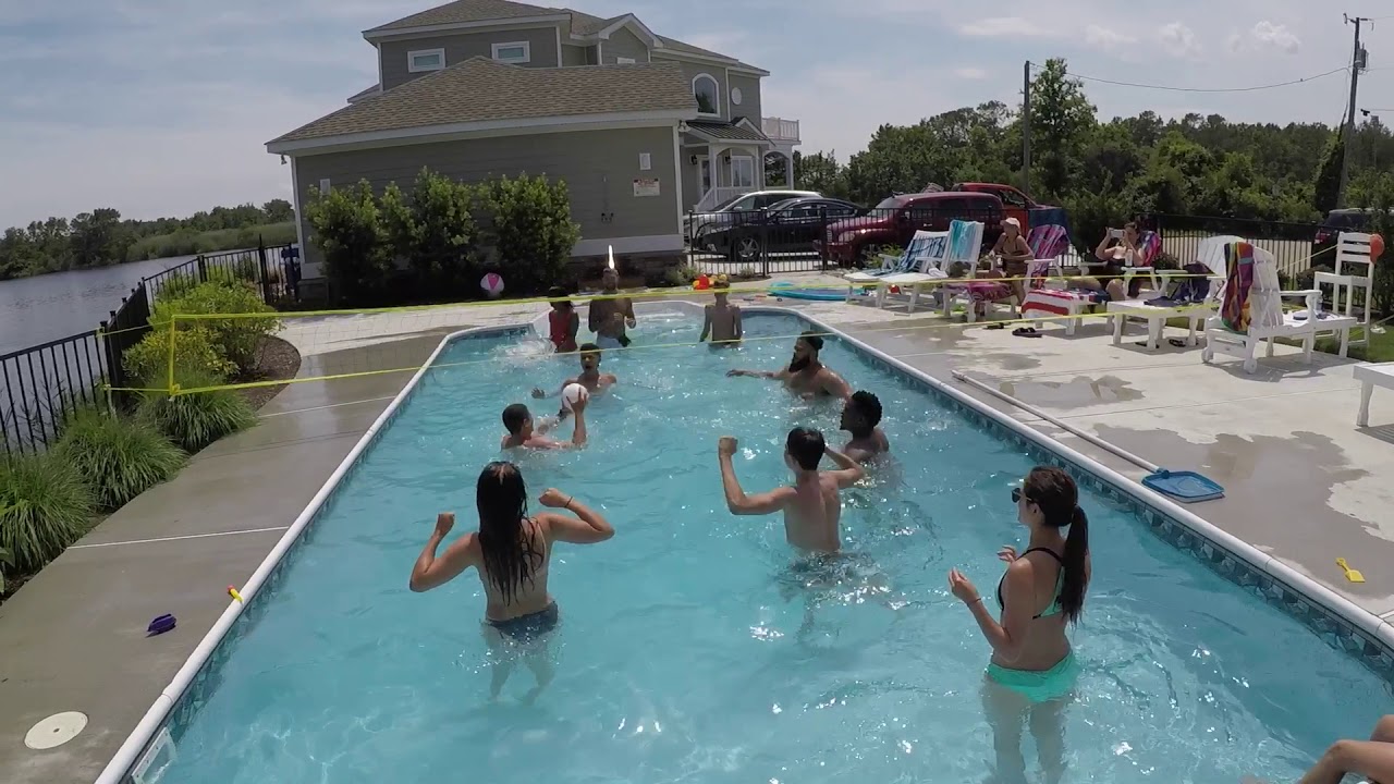 Pool volleyball YouTube