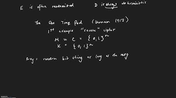 CS255: Lecture 1: Information Theoretic Security and the OTP (Part 1)