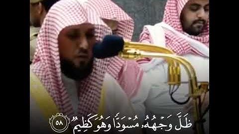 وإذا بشر أحدهم بالأنثى ظل وجهه مسودا وهو كظيم (( تلاوة الشيخ  ماهر المعيقلي ))