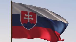 Slovakia Flag | Slovenská vlajka | ROYALTY FREE [4K] 20 SEC LOOP