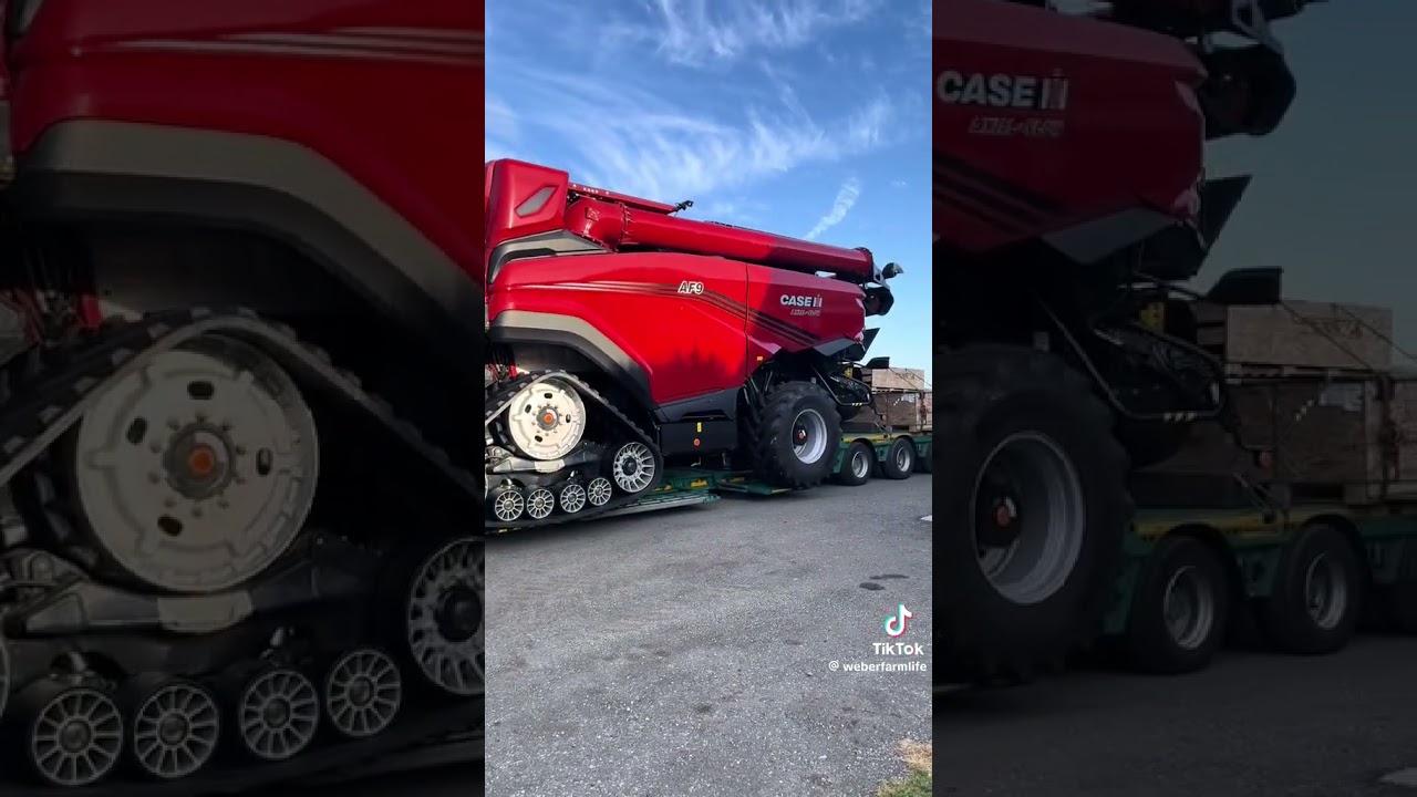 livraison moissonneuse batteuse case