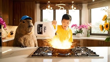 Capy cùng anh chiên thịt giúp bà và cái kết #capybara