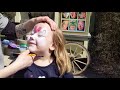 Audreykins face painting at the Zoo