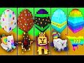 ONE VÀ NOOB YETI THỬ THÁCH CHƠI MINI GAME ĐẬP LUCKY EGGS THÀNH PHỐ THÚ CƯNG MINECRAFT PE