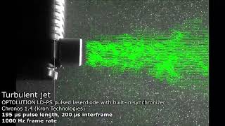 LD-PS low cost, high speed PIV: Turbulent jet