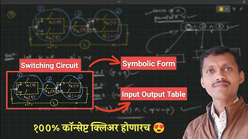 How to prepare logical statement and input output table by using switching circuit