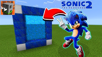 How to Make a PORTAL to SONIC 2 in CRAFTSMAN