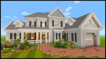 Minecraft: How to Build a Large Suburban House 6 | PART 6 (Interior 2/4)