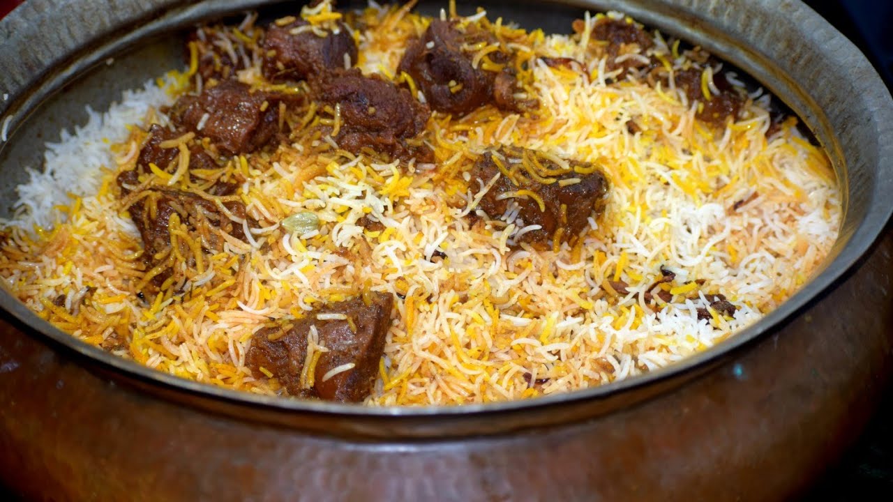 Mutton Bong Biryani recipe Bakrid Special Unique Bong Biryani मटन
