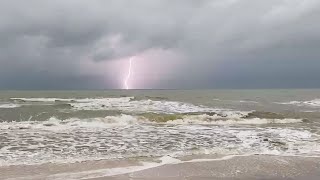 Checking Out The Trailing Rainbands From Tropical Storm Elsa in Naples FL
