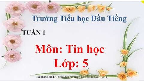 Chương trình máy tính là gì tin học lớp 5