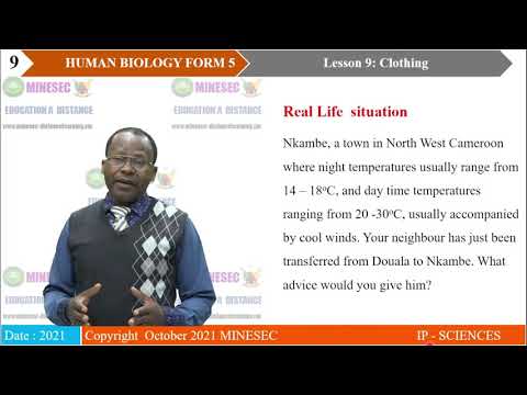 IP-SC HUMAN BIOLOGY Form 5 Lesson 9 Clothing part 1