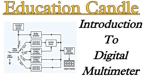 Introduction to Digital Multimeter