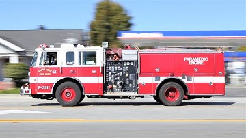 SCFD Engine 3111 and AMR Ambulance Responding Code 3